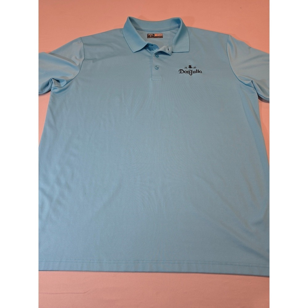 Callaway Opti-Dri Polo Shirt Mens XL Blue Don Julio 1942 Tequila Golf SS